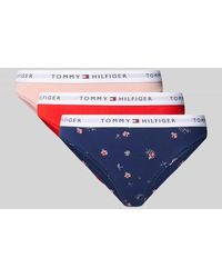 Tommy Hilfiger - String aus Baumwoll-Mix im 3er-Pack - Lyst