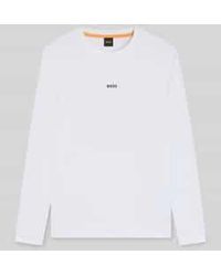 BOSS - Regular Fit Shirt Met Lange Mouwen Van Katoenmix Model 'Tchark' - Lyst