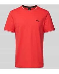 BOSS - T-Shirt Met Labelprint, Model 'Taul' - Lyst