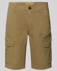 PME LEGEND - Slim Fit Korte Cargobroek Met Labelprint, Model 'Nordrop' - Lyst
