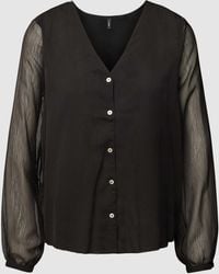ONLY - Bluse mit V-Ausschnitt Modell 'LUNA' - Lyst