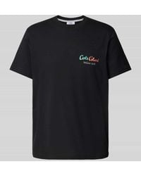 carlo colucci - T-Shirt mit Label-Print - Lyst