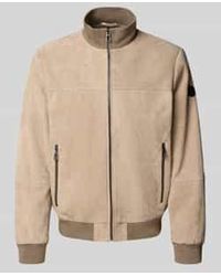 Joop! - Leren Jack Van Chevreau-suède Met Opstaande Kraag - Lyst