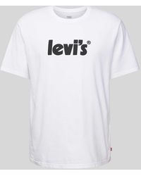 Levi's - Relaxed Fit T-Shirt mit Label-Print - Lyst