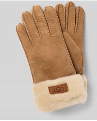 UGG - Handschuhe aus Lammleder mit Label-Detail - Lyst