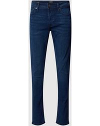 Jack & Jones - Slim Fit Jeans im 5-Pocket-Design Modell 'GLENN ORIGINAL' - Lyst