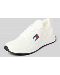 Tommy Hilfiger - Low Top Sneaker aus Strick - Lyst