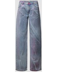 Review - Mid Waist Straight Fit Jeans aus reiner Baumwolle - Lyst
