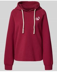 Marc Cain - Relaxed Fit Hoodie mit Motiv-Print - Lyst