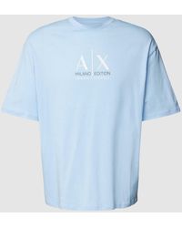 Armani Exchange - Comfort Fit T-shirt Met Labelprint - Lyst