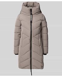 Khujo - Regular Fit Steppmantel mit Logo-Print Modell 'Darka' - Lyst