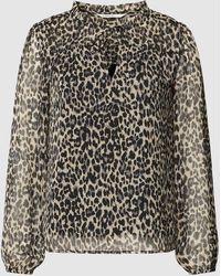 ONLY - Blusenshirt mit Leopardenmuster Modell 'Ditsy' - Lyst