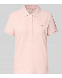 GANT - Poloshirt mit Label-Stitching - Lyst