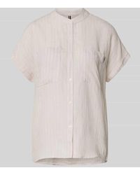 Tommy Hilfiger - Relaxed Fit Leinenbluse mit kurzen Ärmeln - Lyst