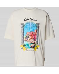 carlo colucci - Oversized T-Shirt mit Label-Print - Lyst