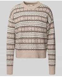Levi's - Gebreide Pullover Van Mix Van Katoen En Wol Model 'Ines' - Lyst