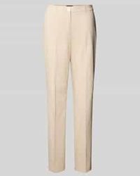 S.oliver - Straight Leg Stoffen Broek Van Katoenmix Met Linnen - Lyst