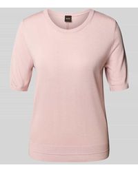 BOSS - Relaxed Fit Strickshirt aus Viskose-Mix mit Kaschmir - Lyst