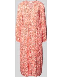 S.oliver - Midi-jurk Met All-over Print - Lyst