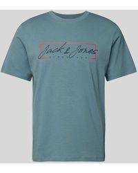 Jack & Jones - T-Shirt mit Label-Print Modell 'JOSHUA' - Lyst