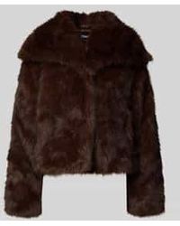 ONLY - Relaxed Fit Jack Van Imitatiebont Met Haakjessluiting, Model 'Dawn Life' - Lyst