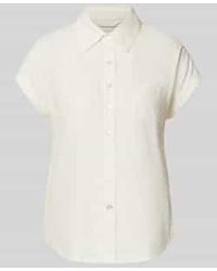 Apricot - Slim Fit Overhemdblouse Met Kapmouwen - Lyst