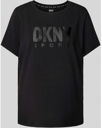DKNY - T-Shirt mit Label-Print - Lyst