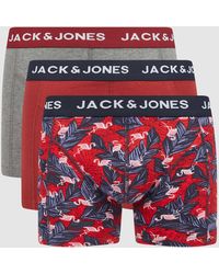 Jack & Jones - Trunks mit Stretch-Anteil im 3er-Pack Modell 'Red Flamingo' - Lyst