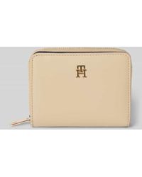 Tommy Hilfiger - Portemonnaie mit Logo-Applikation - Lyst