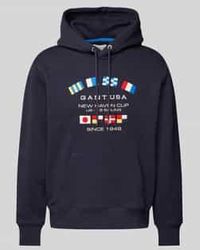 GANT - Hoodie Met Labelprint - Lyst