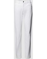Emporio Armani - Slim Fit Jeans mit Knopfverschluss - Lyst