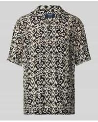 Mcneal - Regular Fit Vrijetijdsoverhemd Van Viscose Met Reverskraag - Lyst