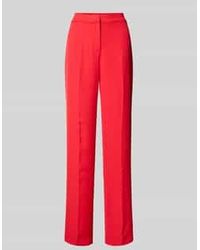 Review - High Waist Stoffen Broek Met Persplooien - Lyst