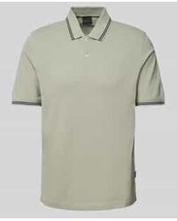 Bugatti - Regular Fit Poloshirt Met Labeldetail - Lyst