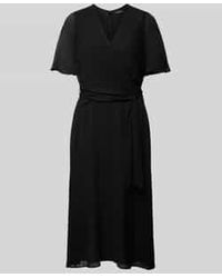 Ralph Lauren - Midi-Jurk Met Strikceintuur, Model 'Abel' - Lyst