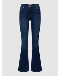 ONLY Flared Jeans mit Label-Detail Modell 'BLUSH' - Blau