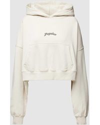 PEGADOR - Oversized Cropped Hoodie mit Label-Print Modell 'ODDA' - Lyst