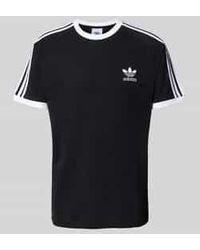 adidas Originals - T-Shirt Met Labelstitching En Ronde Hals - Lyst