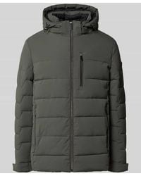 Bugatti - Steppjacke mit Kapuze und Reißverschlusstaschen - Lyst