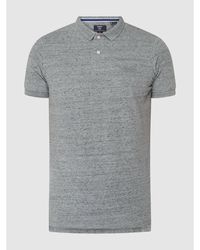 Superdry Poloshirt aus Piqué - Grau