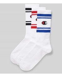Champion - Socken mit Logo-Stitching Modell 'Crew' im 3er-Pack - Lyst
