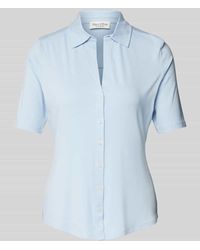 Marc O' Polo - Regular Fit Jersey-Bluse mit kurzem Arm aus Viskose-Mix - Lyst