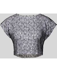 ONLY - Cropped T-Shirt aus transparentem Material Modell 'ESTRID' - Lyst