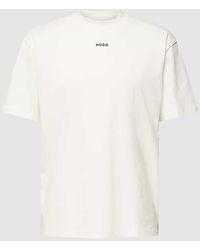 HUGO - T-Shirt mit Logo-Detail Modell 'Dapolino' - Lyst
