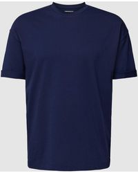 DRYKORN - T-Shirt mit geripptem Rundhalsausschnitt Modell 'THILO' - Lyst