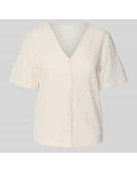 Vila - Regular Fit Blouse Met V-Hals, Model 'Delaia' - Lyst