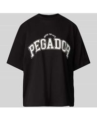 PEGADOR - Oversized T-Shirt mit Label-Print Modell 'WAYRUNA' - Lyst