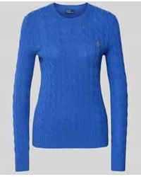 Polo Ralph Lauren - Gebreide Pullover Van Een Mix Van Wol En Kasjmier, Model 'Julianna' - Lyst