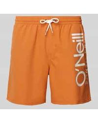 O'neill Sportswear - Relaxed Fit Zwembroek Met Labelprint - Lyst