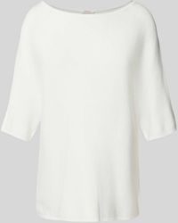 S.oliver - Gebreid Shirt Met Structuurmotief - Lyst